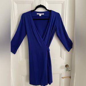 DVF royal blue wrap dress